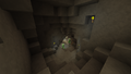 Moon caves lit with Glowstone Torch
